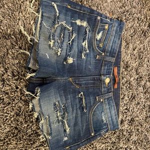 Joes jeans ripped jean shorts